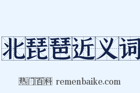 北琵琶近义词是什么意思的图片